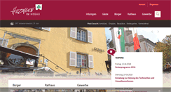 Desktop Screenshot of hilzingen.de